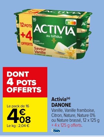 Carrefour Market Activia (⁰) DANONE offre