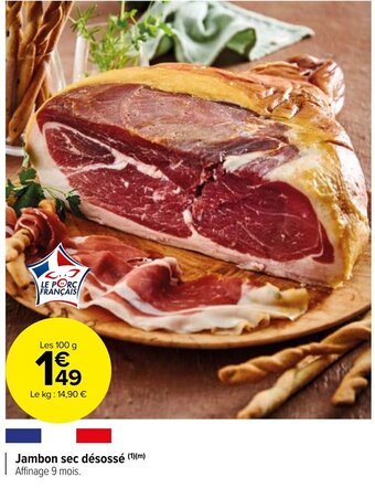 Jambon sec désossé (1)(m)