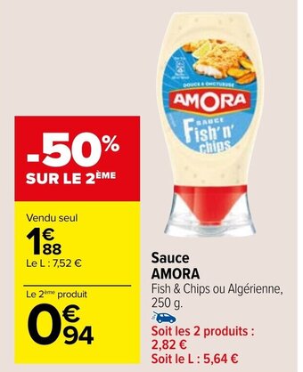 Carrefour Market Sauce AMORA offre