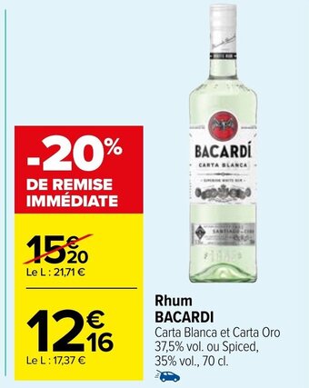 Rhum BACARDI