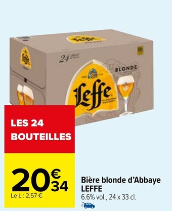 BiĂšre blonde d'Abbaye LEFFE