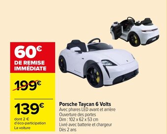 Porsche Taycan 6 Volts