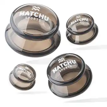Decathlon Set de ventouses de massage - 4 coupelles offre