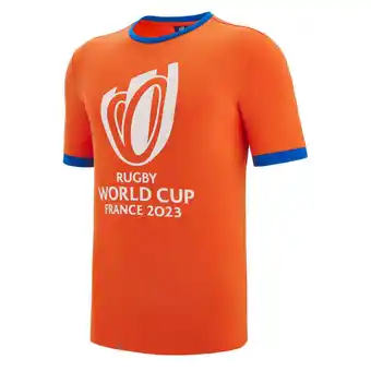 Decathlon Tshirt adulte orange coton rugby world cup 2023 rugby orange offre
