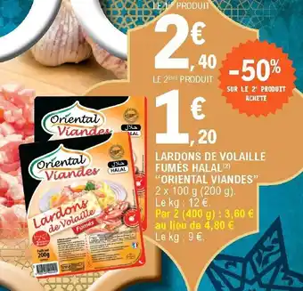E.Leclerc Lardons de Volaille fumés Halal offre