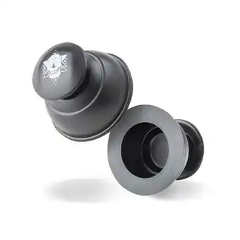Decathlon Ventouses en silicone - bonnets de sport - noir/gris - crâne offre