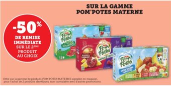 Hyper U SUR LA GAMME POM'POTES MATERNE offre