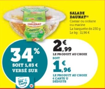 Hyper U SALADE DAUNAT offre