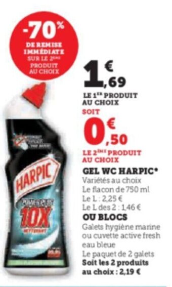 Hyper U GEL WC HARPIC offre