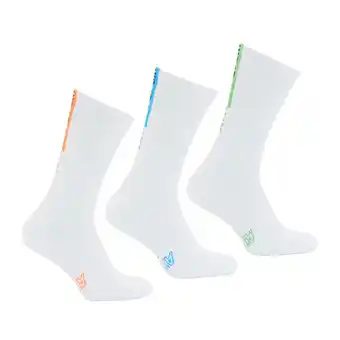 Decathlon Lot de 3 paires de chaussettes hautes homme crew offre