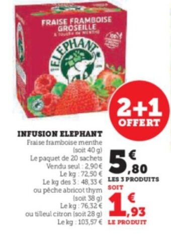 Hyper U INFUSION ELEPHANT offre