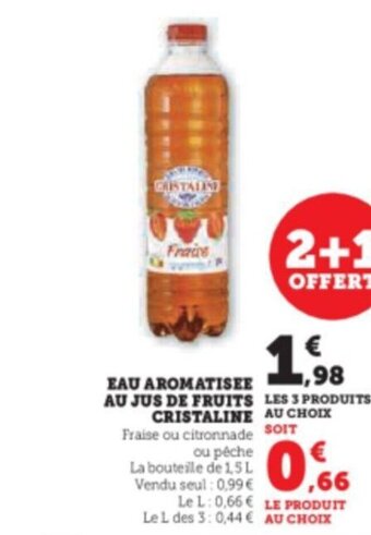 Hyper U EAU AROMATISEE AU JUS DE FRUITS offre