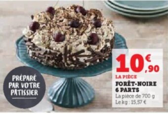 Hyper U FORÊT-NOIRE 6 PARTS offre