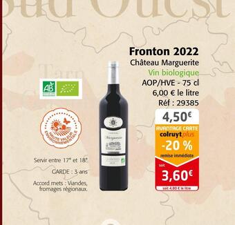 Colruyt Château marguerite fronton 2022 offre