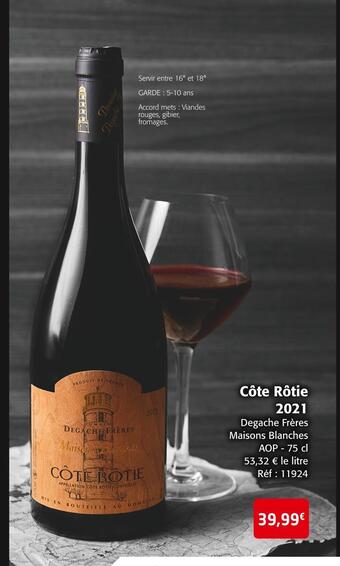Colruyt Côte rôtie 2021 offre