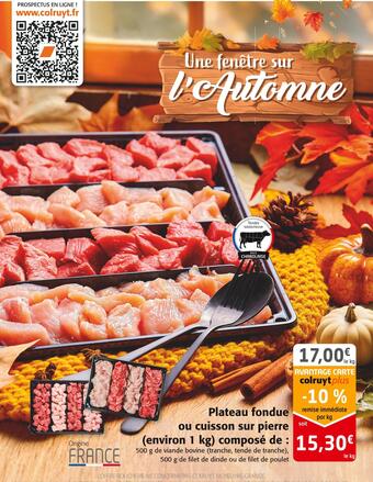 Colruyt Plateau fondue ou cuisson sur pierre (environ 1 kg) composé de : offre
