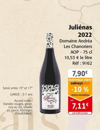Colruyt Domaine andréa juliénas 2022 offre
