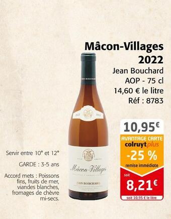 Colruyt Jean bouchard mâcon-villages 2022 offre