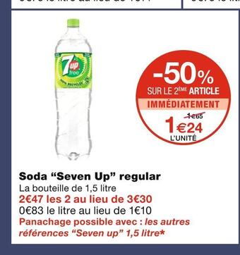 Seven up soda regular