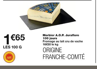 Monoprix Juraflore morbier a.o.p. 100 jours offre