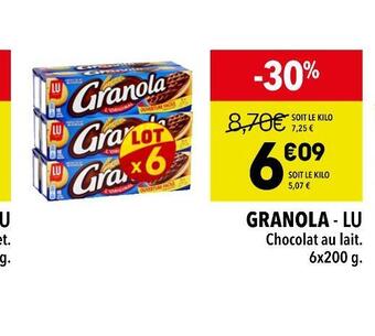 Supeco Lu granola offre