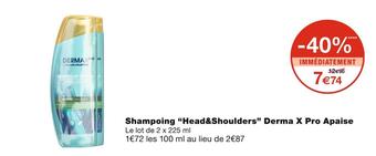 Monoprix Head&shoulders shampoing derma x pro apaise offre