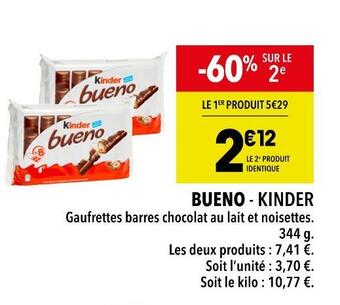 Supeco Kinder bueno offre