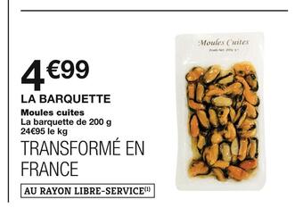 Monoprix Moules cuites offre