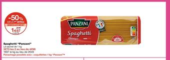 Monoprix Panzani spaghetti offre