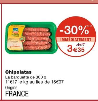 Monoprix Chipolatas offre