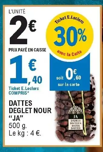 E.Leclerc Dattes Deglet Nour offre