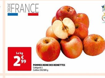 Auchan POMMES REINE DES REINETTES offre