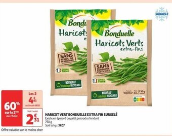 Auchan HARICOT VERT BONDUELLE EXTRA FIN SURGELÉ offre