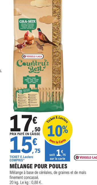 MĂLANGE POUR POULES