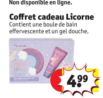 Kruidvat Coffret cadeau Licorne offre