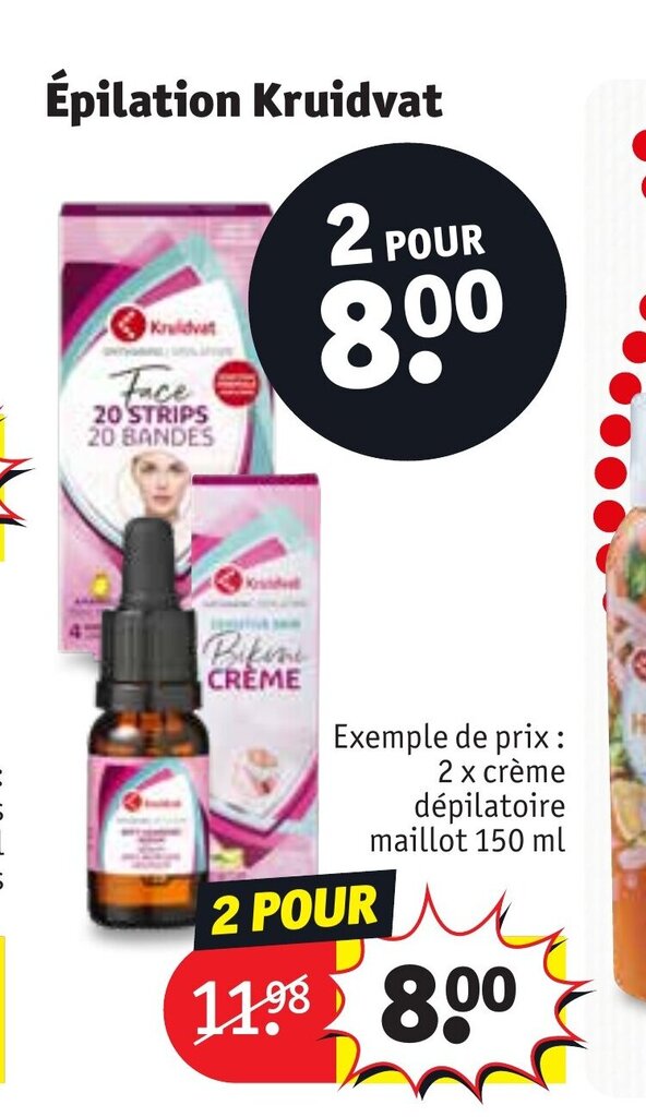 Promo Épilation Kruidvat chez Kruidvat