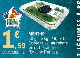 E.Leclerc Menthe offre