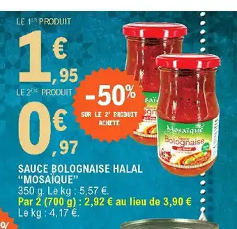 Sauce bolognaise halal