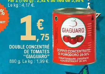 Double concentré de tomates