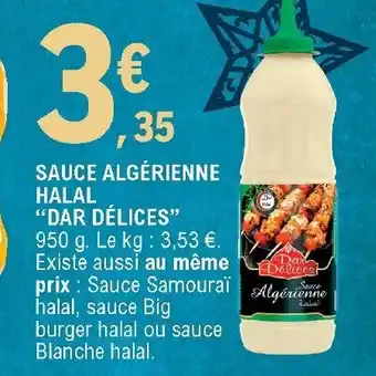 E.Leclerc Sauce algérienne halal offre