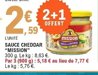 E.Leclerc Sauce Cheddar offre