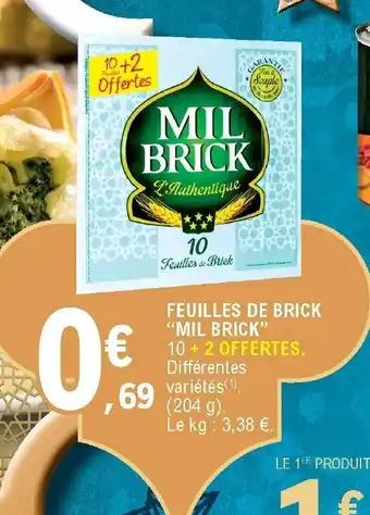 E.Leclerc Feuilles de brick offre
