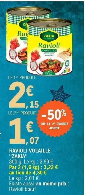 E.Leclerc Ravioli volaille offre