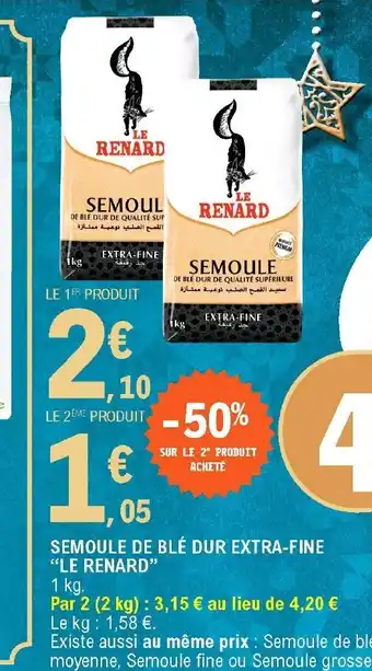 E.Leclerc Semoule de Blé dur extra-fine offre