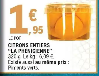 E.Leclerc Citrons entiers offre