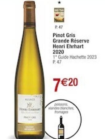 Pinot Gris Grande Réserve Henri Ehrhart 2020