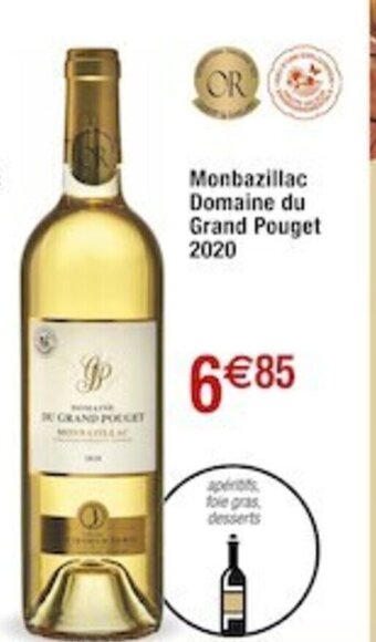 Cora x Carrefour Monbazillac Domaine du Grand Pouget 2020 offre