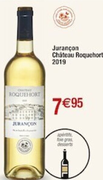 Cora x Carrefour Jurançon Château Roquehort 2019 offre