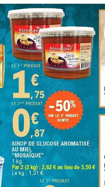 E.Leclerc Sirop de glucose aromatisé offre
