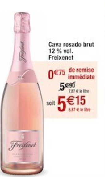 Cora Cava rosado brut 12 % vol. Freixenet offre